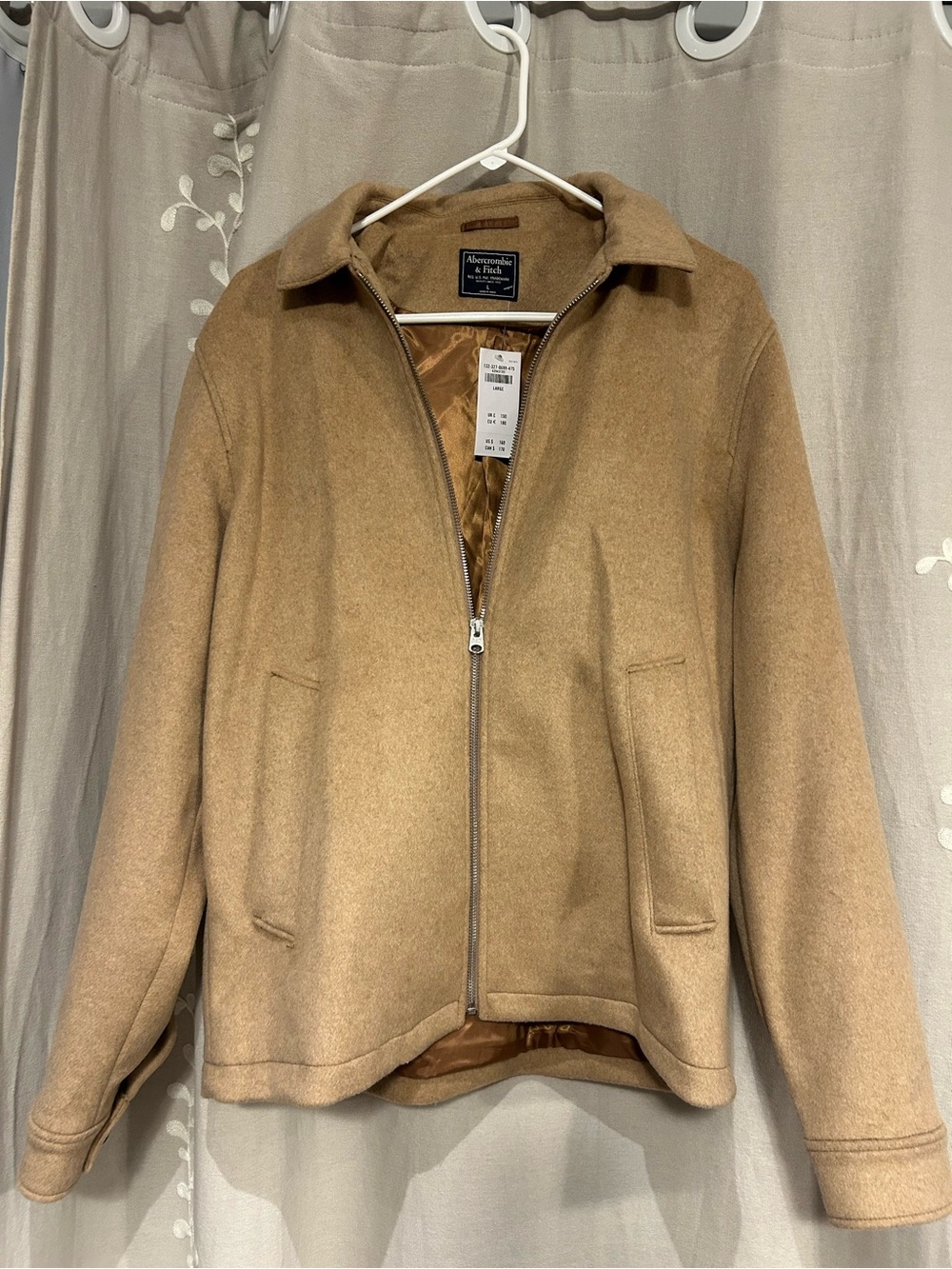 Abercrombie & Fitch Camel Zip-Up Jacket
